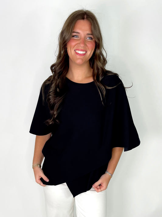 The Ashley Crossover Top-Short Sleeves-Bucketlist-The Village Shoppe, Women’s Fashion Boutique, Shop Online and In Store - Located in Muscle Shoals, AL.