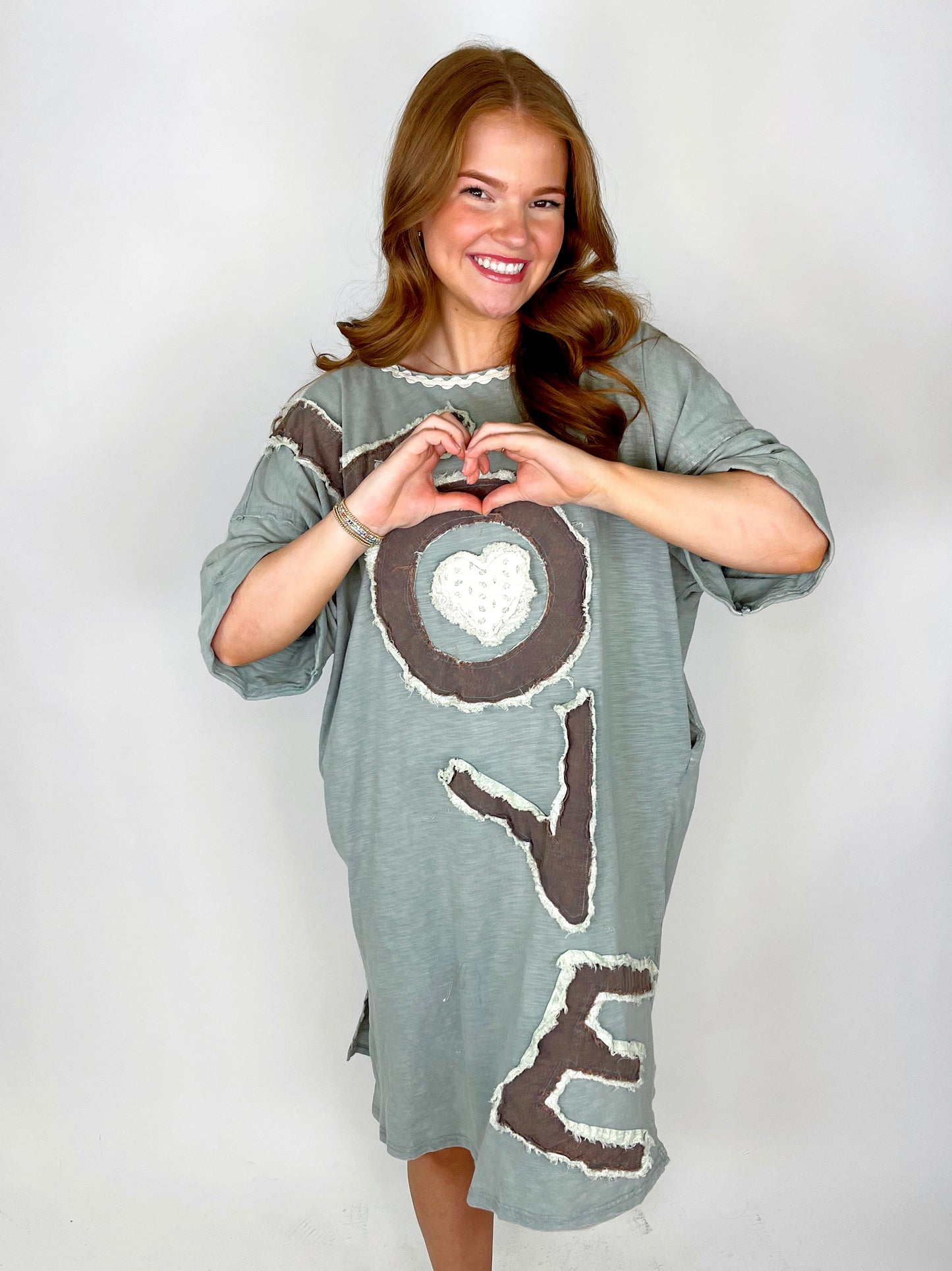 Love You, Mean It Dress-T-Shirt Dress-Oli & Hali-The Village Shoppe, Women’s Fashion Boutique, Shop Online and In Store - Located in Muscle Shoals, AL.