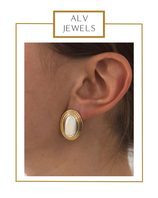 Two Toned Joy Studs | ALV Jewels-Earrings-ALV Jewels-The Village Shoppe, Women’s Fashion Boutique, Shop Online and In Store - Located in Muscle Shoals, AL.