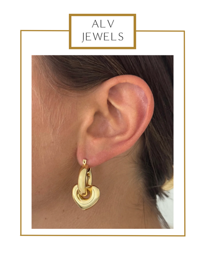 Heart Bubble Hoops | ALV Jewels-Earrings-ALV Jewels-The Village Shoppe, Women’s Fashion Boutique, Shop Online and In Store - Located in Muscle Shoals, AL.