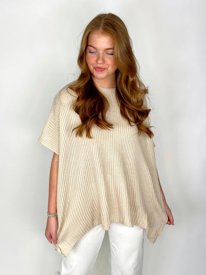 The Judith Summer Sweater-Poncho-Cloud Ten-The Village Shoppe, Women’s Fashion Boutique, Shop Online and In Store - Located in Muscle Shoals, AL.