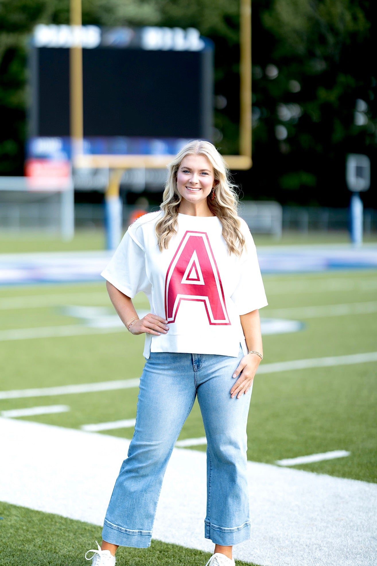 Meet Me at Bryant Denny Tee-Short Sleeves-Oddi-The Village Shoppe, Women’s Fashion Boutique, Shop Online and In Store - Located in Muscle Shoals, AL.