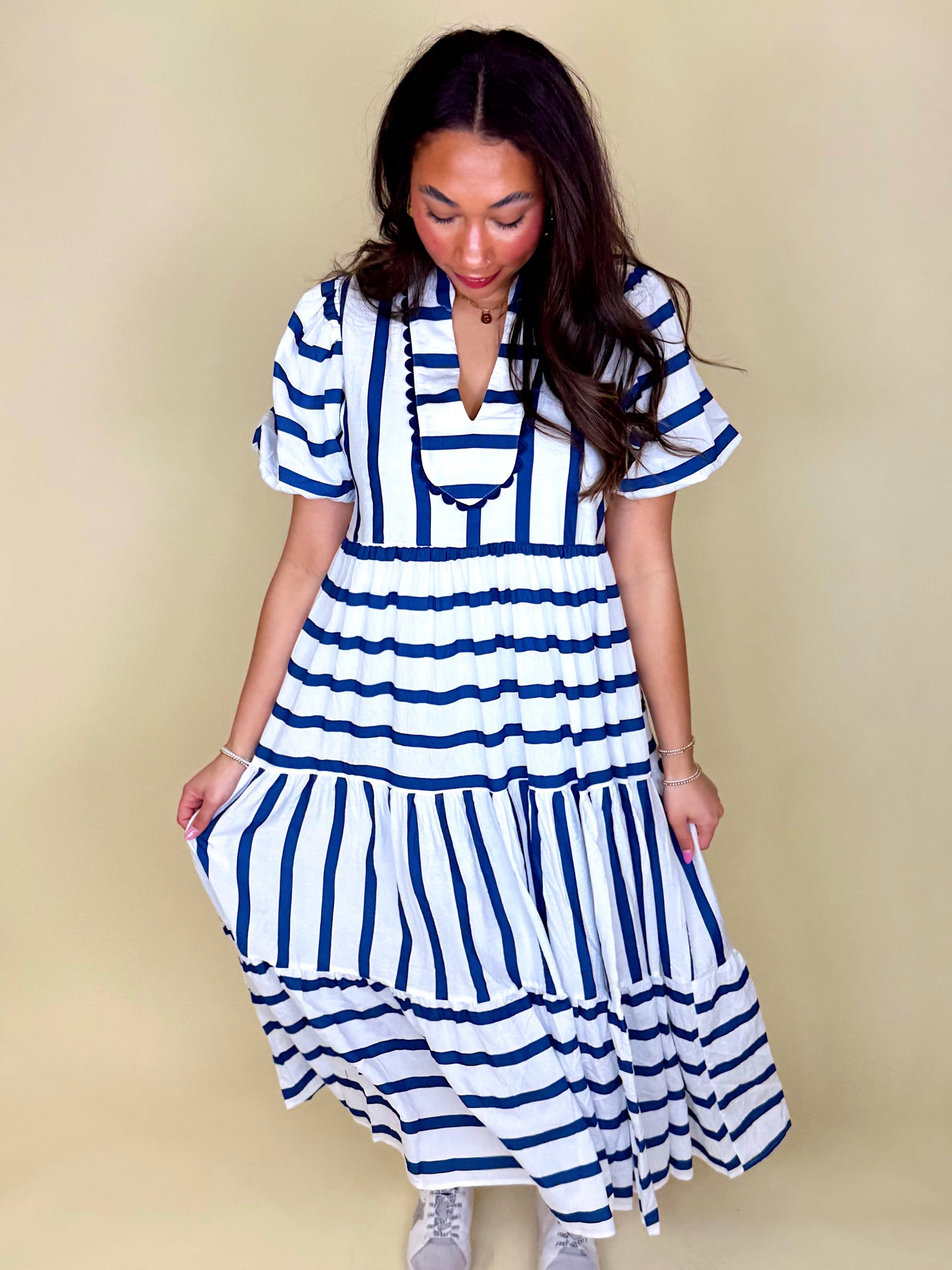 The Avery Midi Dress-Midi Dress-Entro-The Village Shoppe, Women’s Fashion Boutique, Shop Online and In Store - Located in Muscle Shoals, AL.