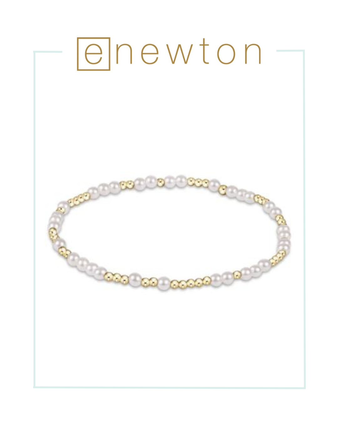 E Newton Hope Unwritten 3mm Bead Bracelet - Pearl-Bracelets-ENEWTON-The Village Shoppe, Women’s Fashion Boutique, Shop Online and In Store - Located in Muscle Shoals, AL.