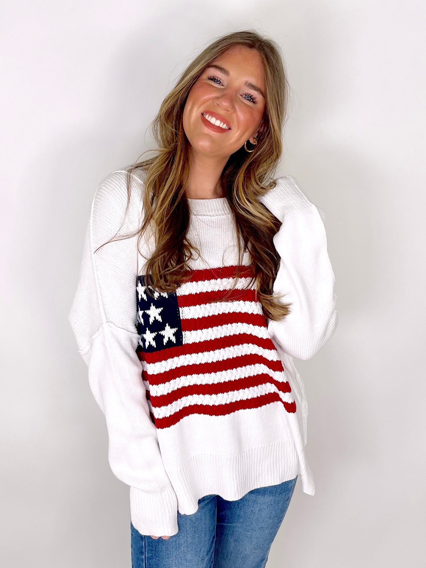 The American Honey Sweater-Sweaters-Miracle-The Village Shoppe, Women’s Fashion Boutique, Shop Online and In Store - Located in Muscle Shoals, AL.