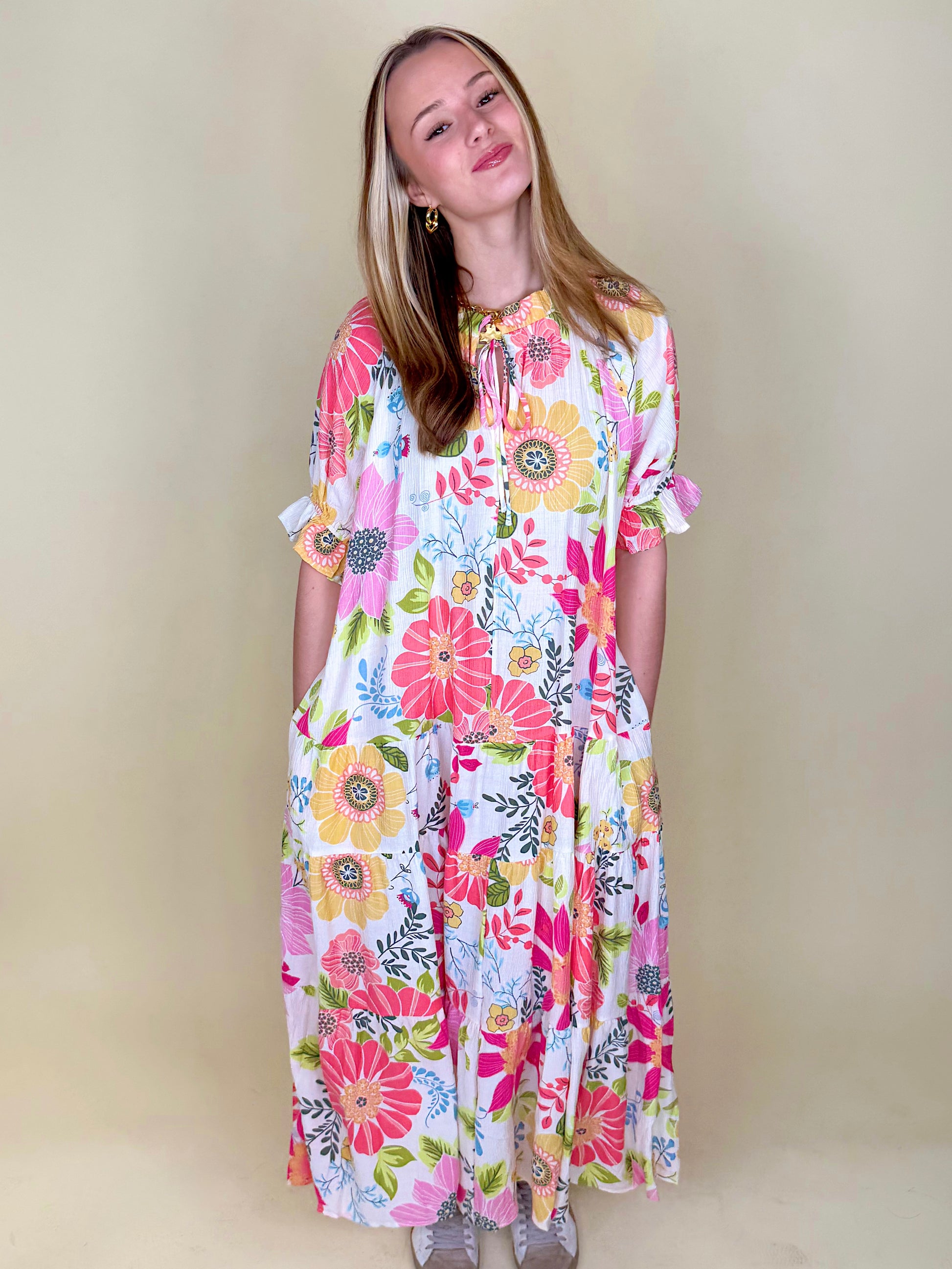 The Marisol Midi Dress-Maxi Dress-Easel-The Village Shoppe, Women’s Fashion Boutique, Shop Online and In Store - Located in Muscle Shoals, AL.