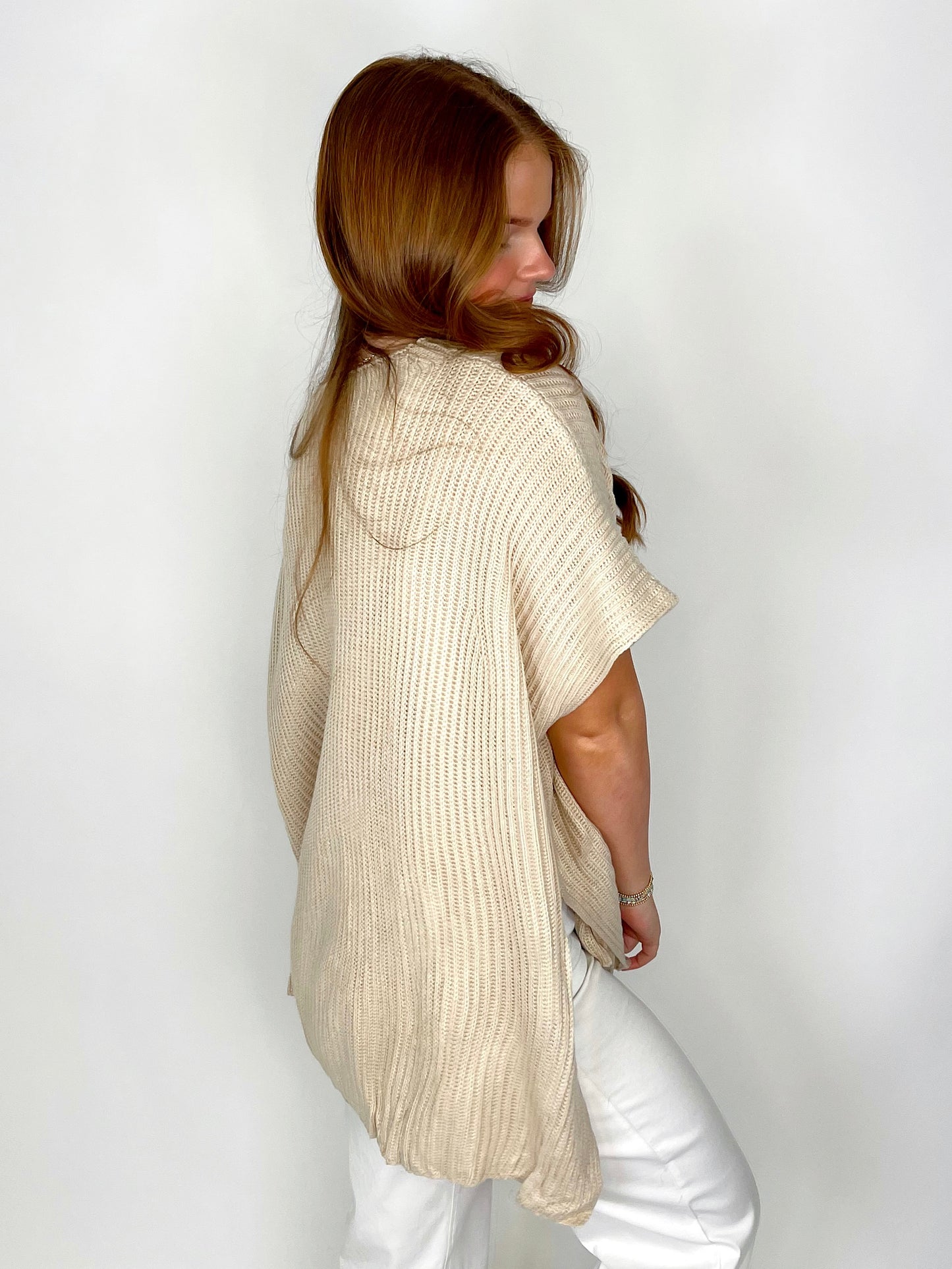 The Judith Summer Sweater-Poncho-Cloud Ten-The Village Shoppe, Women’s Fashion Boutique, Shop Online and In Store - Located in Muscle Shoals, AL.