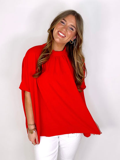 The Blair Top-Short Sleeves-Entro-The Village Shoppe, Women’s Fashion Boutique, Shop Online and In Store - Located in Muscle Shoals, AL.