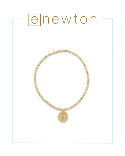 E Newton Classic Gold 2mm Bead Bracelet - Inspire Small Gold Charm-Bracelets-ENEWTON-The Village Shoppe, Women’s Fashion Boutique, Shop Online and In Store - Located in Muscle Shoals, AL.