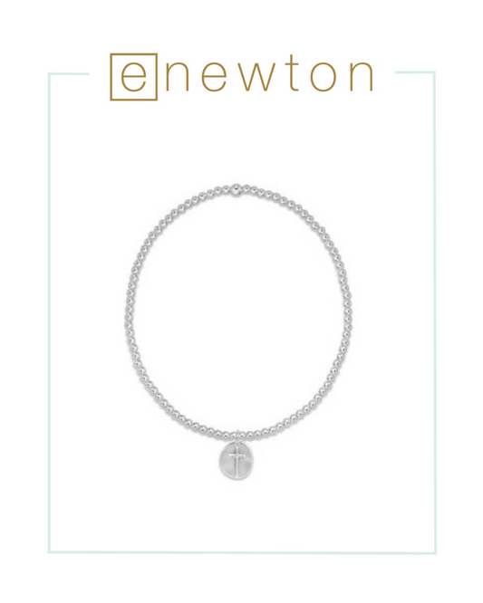 E Newton Classic Sterling 2mm Bead Bracelet - Inspire Small Sterling Charm-Bracelets-ENEWTON-The Village Shoppe, Women’s Fashion Boutique, Shop Online and In Store - Located in Muscle Shoals, AL.