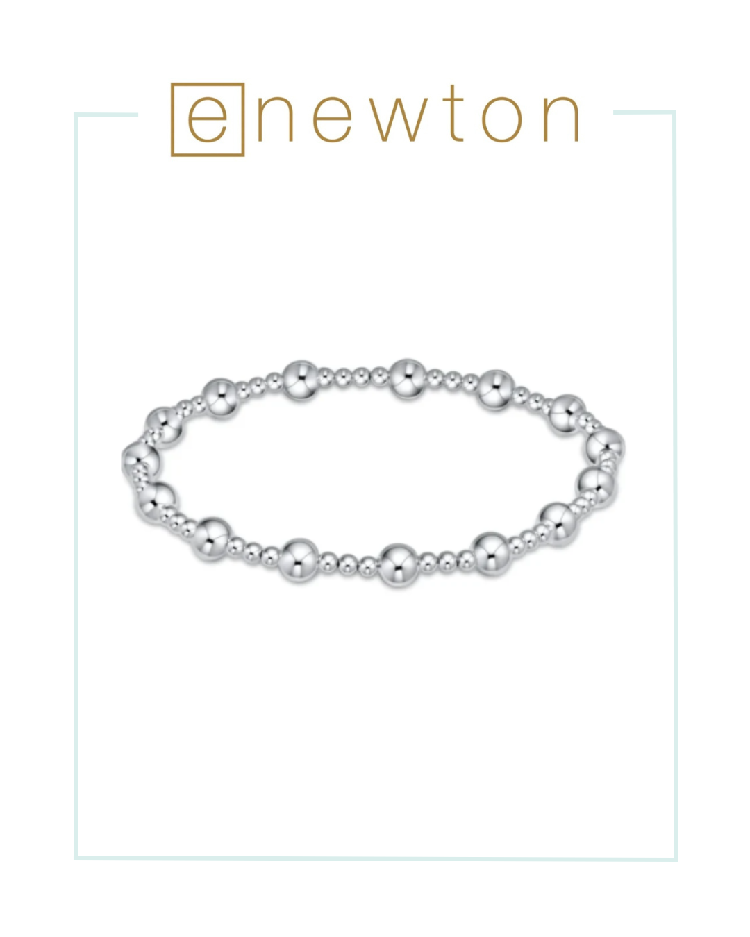 E Newton Extends | Classic Sincerity Pattern 4mm Bead Bracelet - Sterling-Bracelets-ENEWTON-The Village Shoppe, Women’s Fashion Boutique, Shop Online and In Store - Located in Muscle Shoals, AL.