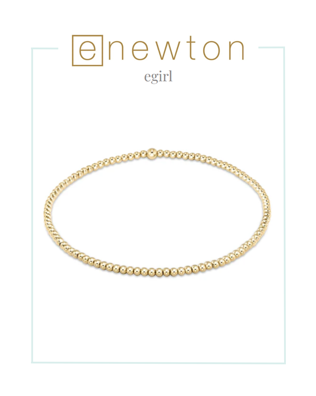 E Newton EGirl | Classic Gold 2mm Bead Bracelet-Bracelets-ENEWTON-The Village Shoppe, Women’s Fashion Boutique, Shop Online and In Store - Located in Muscle Shoals, AL.