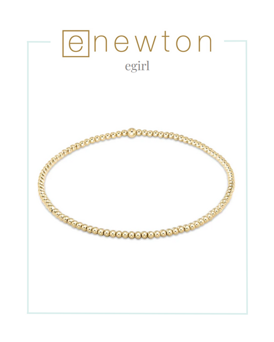 E Newton EGirl | Classic Gold 2mm Bead Bracelet