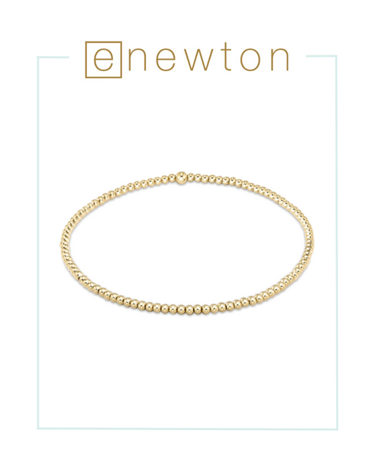 E Newton Classic Gold 2.5mm Bead Bracelet-Bracelets-ENEWTON-The Village Shoppe, Women’s Fashion Boutique, Shop Online and In Store - Located in Muscle Shoals, AL.