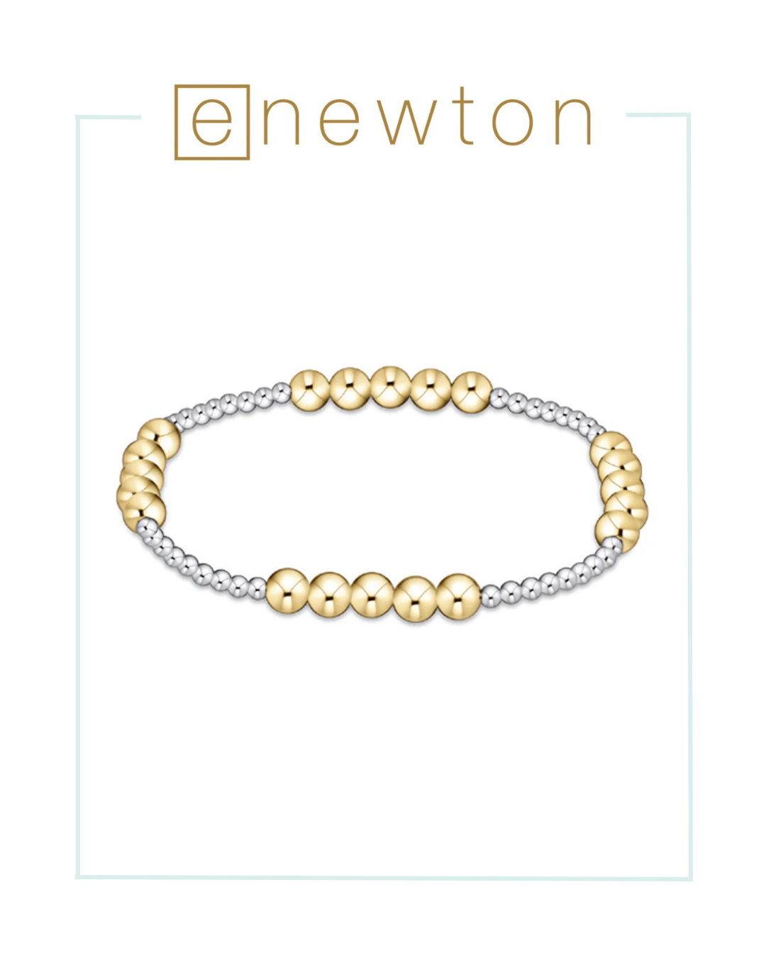 E Newton Classic Blissful Pattern Bead Bracelet - Mixed Metal-Bracelets-ENEWTON-The Village Shoppe, Women’s Fashion Boutique, Shop Online and In Store - Located in Muscle Shoals, AL.