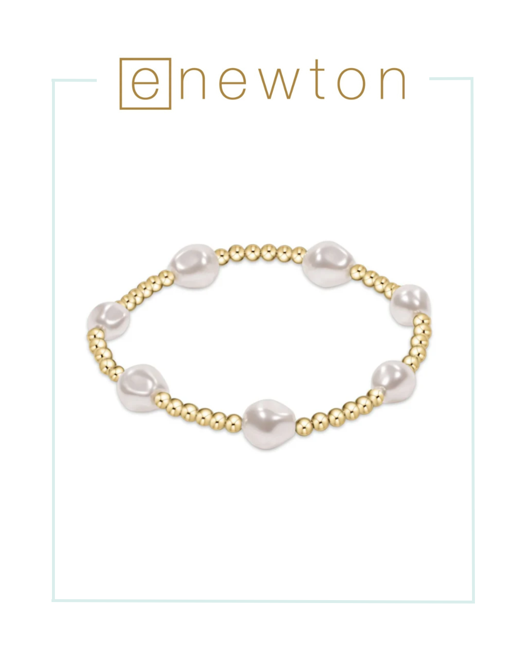 E Newton Extends | Admire Gold 3mm Bead Bracelet - Pearl-Bracelets-ENEWTON-The Village Shoppe, Women’s Fashion Boutique, Shop Online and In Store - Located in Muscle Shoals, AL.