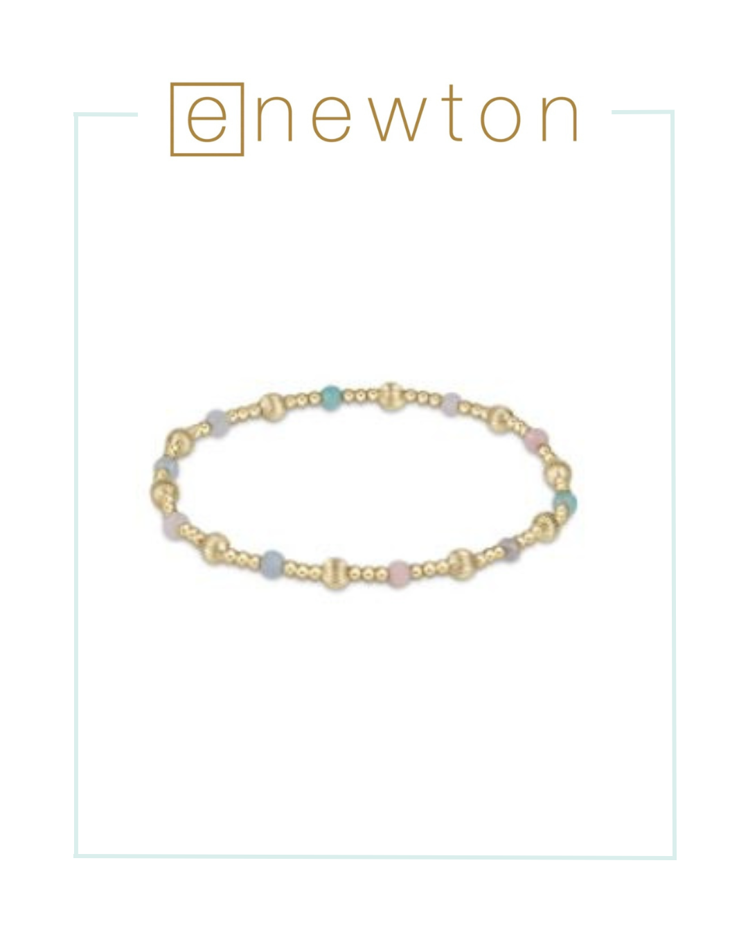 E Newton Dignity Sincerity Pattern 4mm Bead Bracelet - Hot Mess-Bracelets-ENEWTON-The Village Shoppe, Women’s Fashion Boutique, Shop Online and In Store - Located in Muscle Shoals, AL.