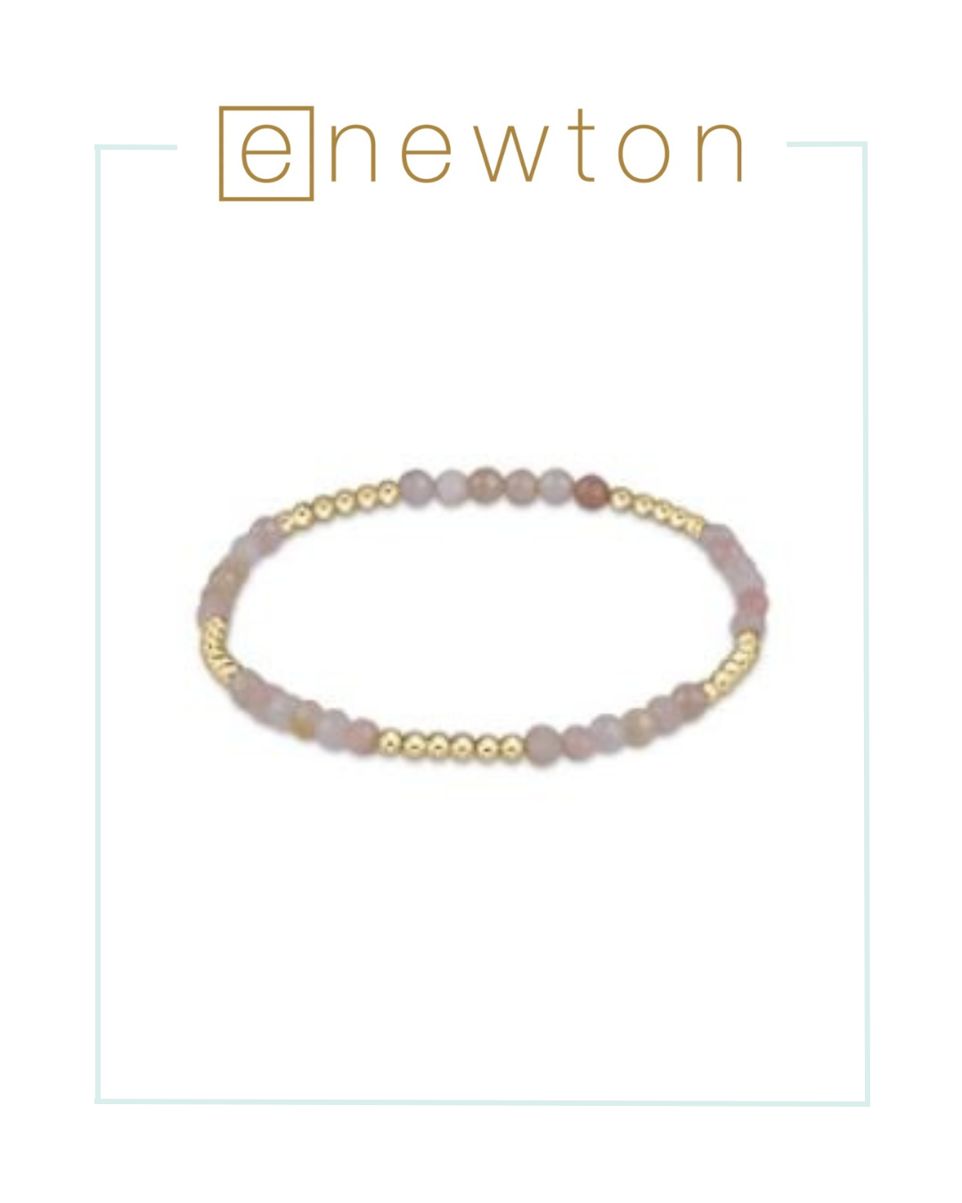 E Newton Blissful Pattern 2.5mm Bead Bracelet - Pink Opal-Bracelets-ENEWTON-The Village Shoppe, Women’s Fashion Boutique, Shop Online and In Store - Located in Muscle Shoals, AL.