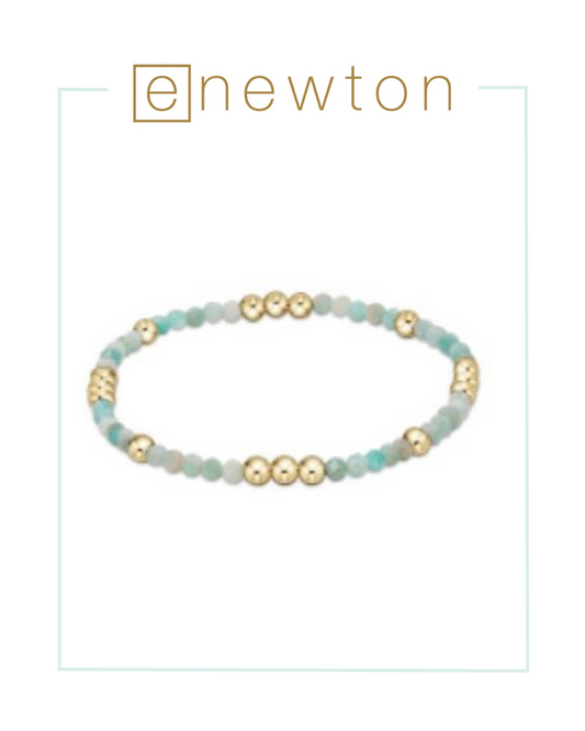 E Newton Worthy Pattern 3mm Bead Bracelet - Amazonite-Bracelets-ENEWTON-The Village Shoppe, Women’s Fashion Boutique, Shop Online and In Store - Located in Muscle Shoals, AL.