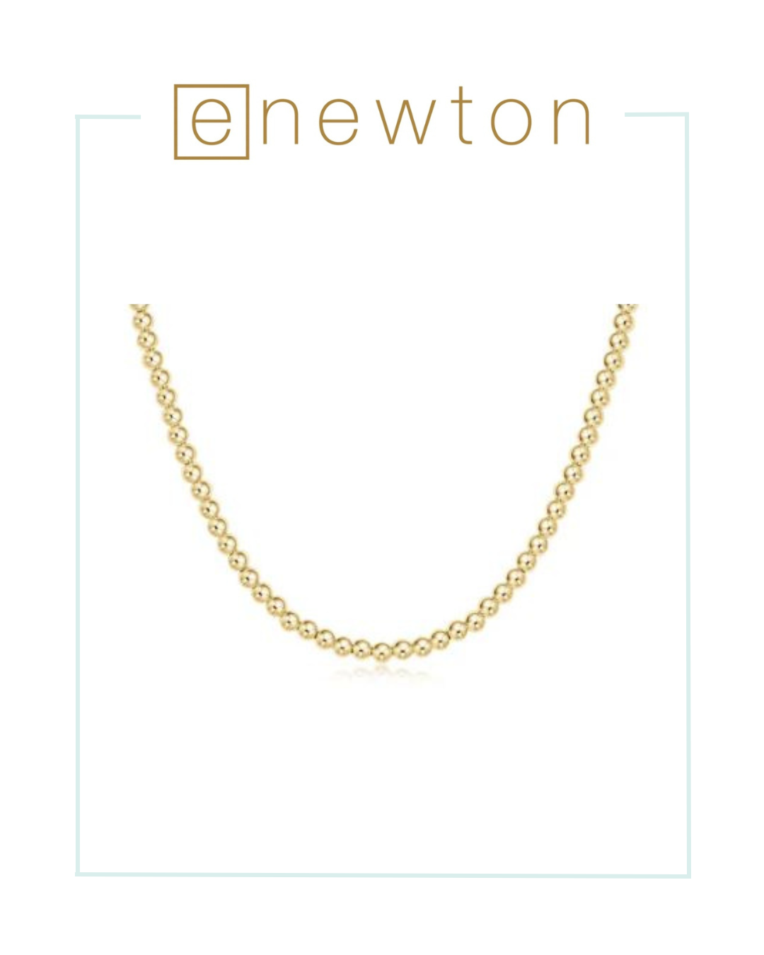 E Newton 15" Choker Classic Gold - 4mm-Necklaces-ENEWTON-The Village Shoppe, Women’s Fashion Boutique, Shop Online and In Store - Located in Muscle Shoals, AL.