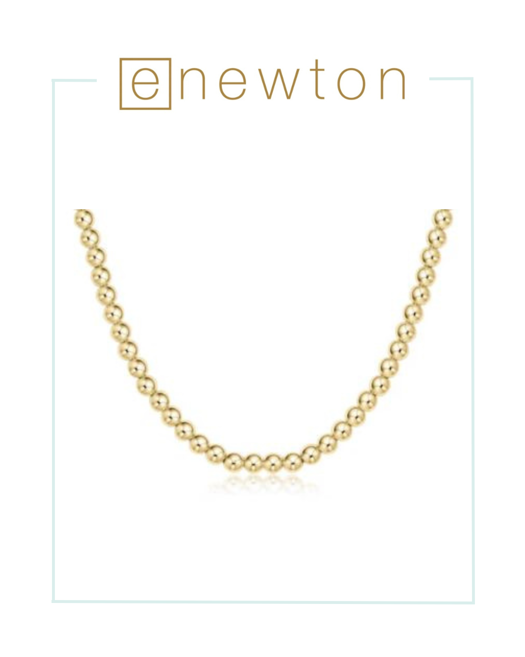 E Newton 15" Choker Classic Gold - 5mm-Necklaces-ENEWTON-The Village Shoppe, Women’s Fashion Boutique, Shop Online and In Store - Located in Muscle Shoals, AL.