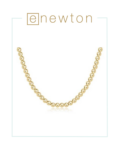 E Newton 15" Choker Classic Gold - 5mm-Necklaces-ENEWTON-The Village Shoppe, Women’s Fashion Boutique, Shop Online and In Store - Located in Muscle Shoals, AL.