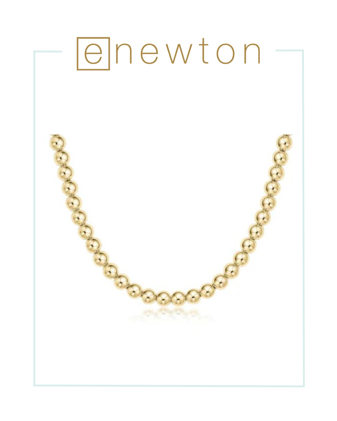 E Newton 15" Choker Classic Gold - 6mm-Necklaces-ENEWTON-The Village Shoppe, Women’s Fashion Boutique, Shop Online and In Store - Located in Muscle Shoals, AL.