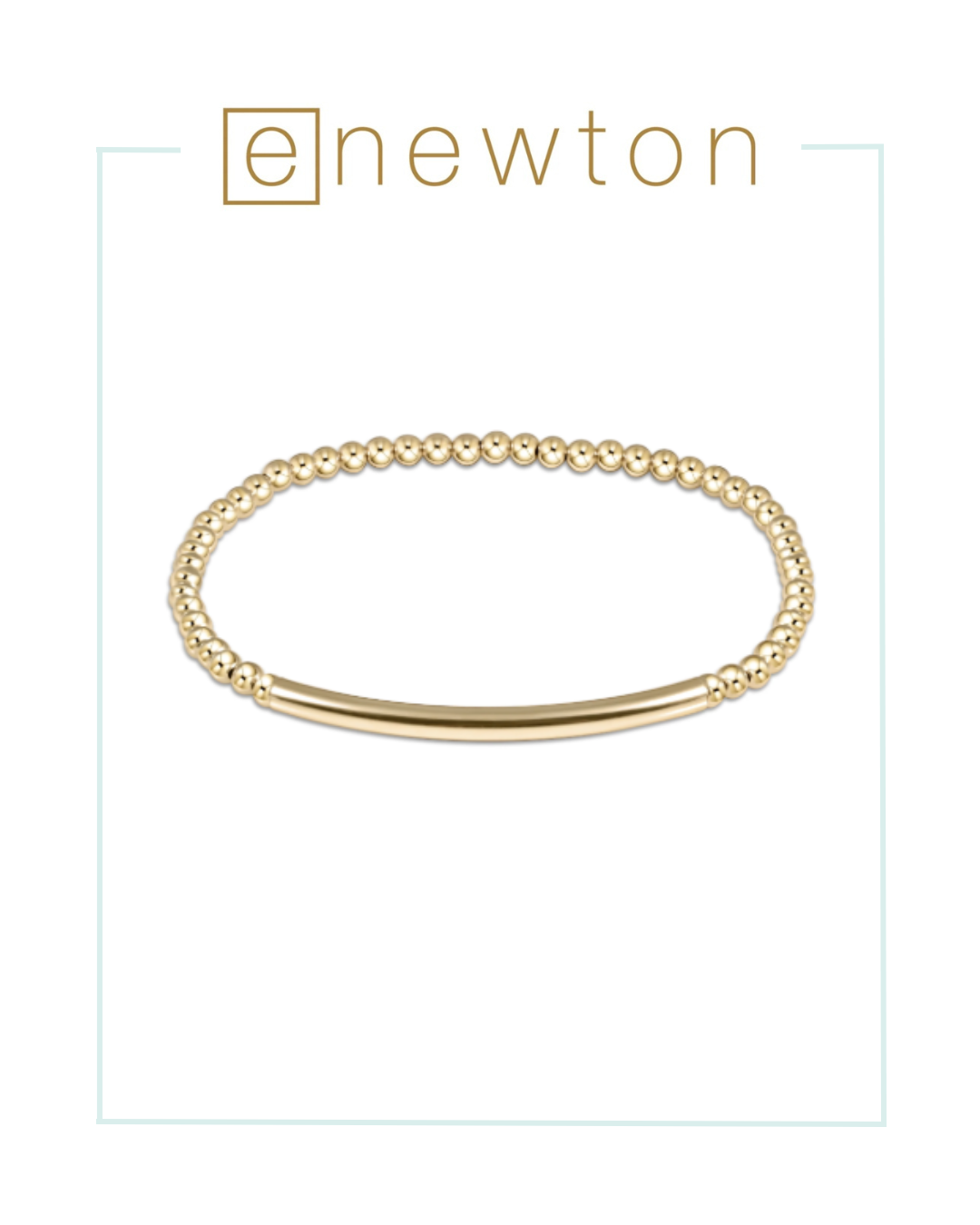 E Newton Classic Gold 3mm Bead Bracelet - Bliss Bar Smooth-Bracelets-ENEWTON-The Village Shoppe, Women’s Fashion Boutique, Shop Online and In Store - Located in Muscle Shoals, AL.