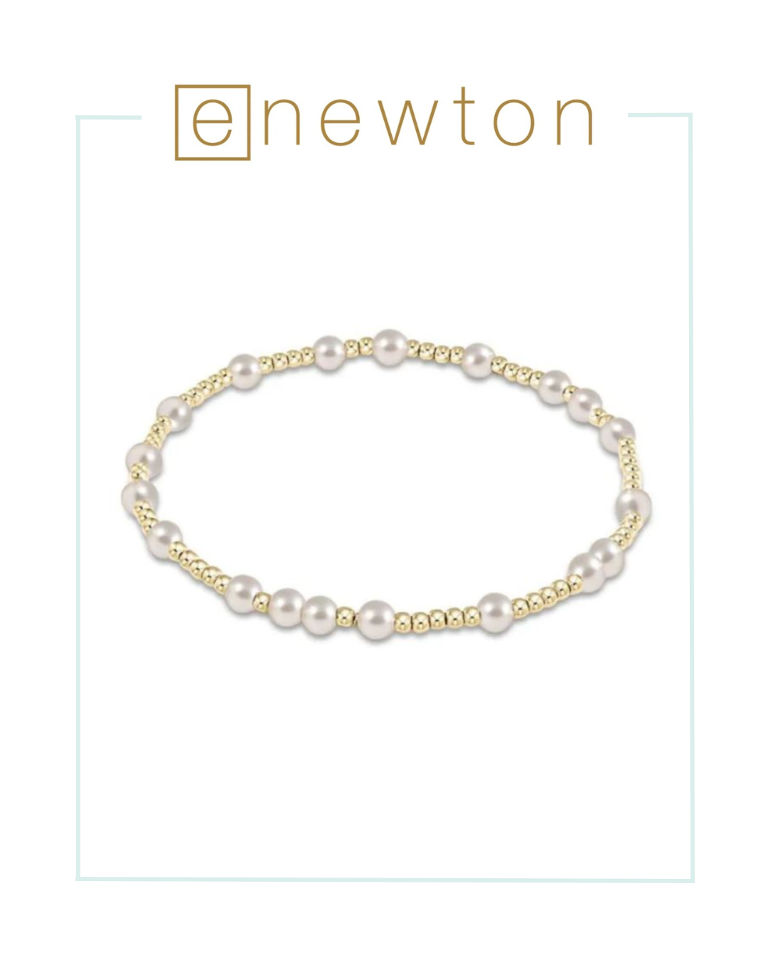 E Newton Hope Unwritten 4mm Bead Bracelet - Pearl-Bracelets-ENEWTON-The Village Shoppe, Women’s Fashion Boutique, Shop Online and In Store - Located in Muscle Shoals, AL.