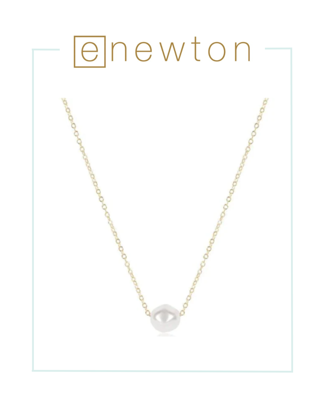 E Newton 16" Admire Peal Necklace - Gold-Necklaces-ENEWTON-The Village Shoppe, Women’s Fashion Boutique, Shop Online and In Store - Located in Muscle Shoals, AL.