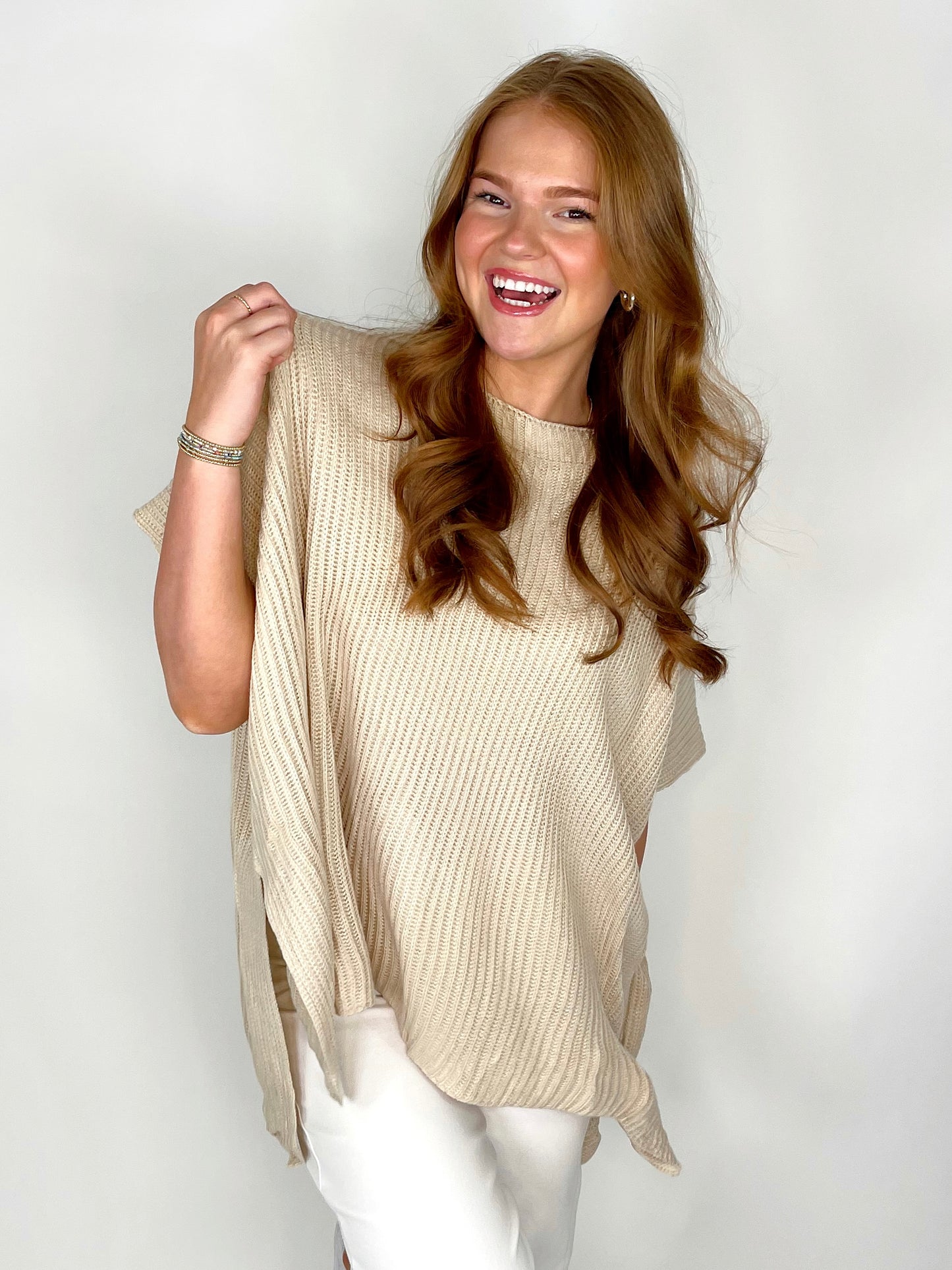 The Judith Summer Sweater-Poncho-Cloud Ten-The Village Shoppe, Women’s Fashion Boutique, Shop Online and In Store - Located in Muscle Shoals, AL.