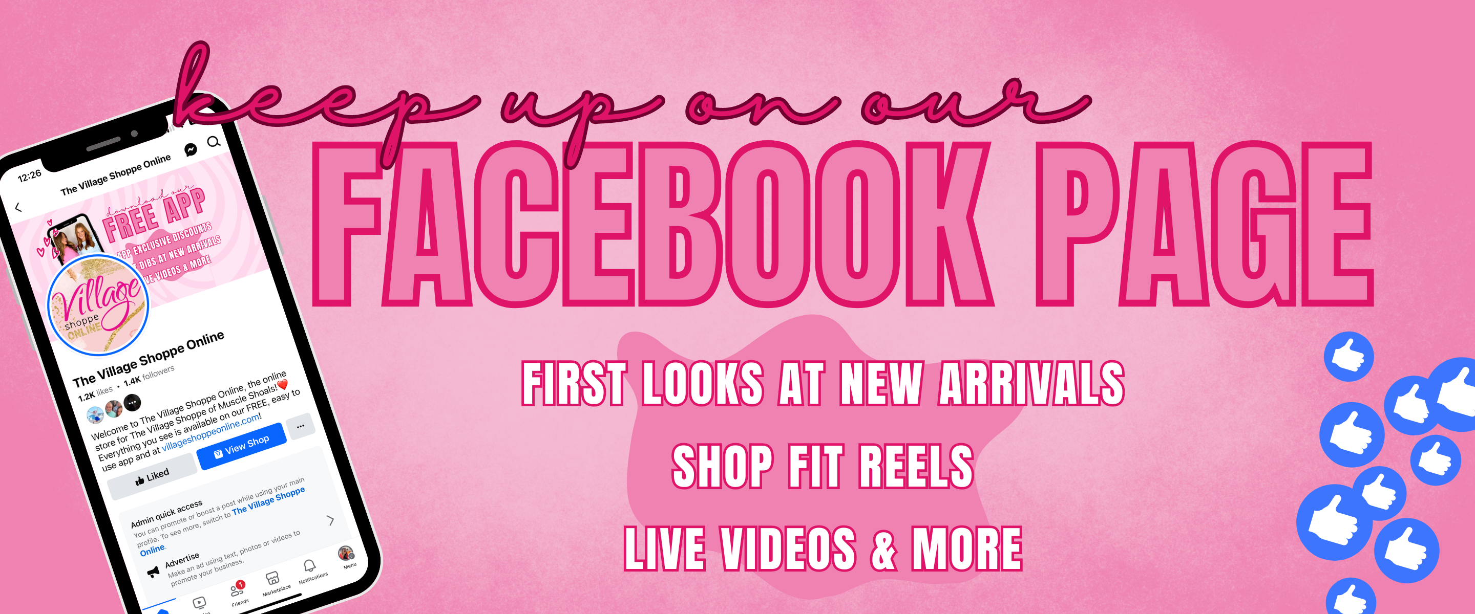 Like and Follow our Facebook Page | The Village Shoppe | Women’s Fashion Boutique, Located in Muscle Shoals, AL