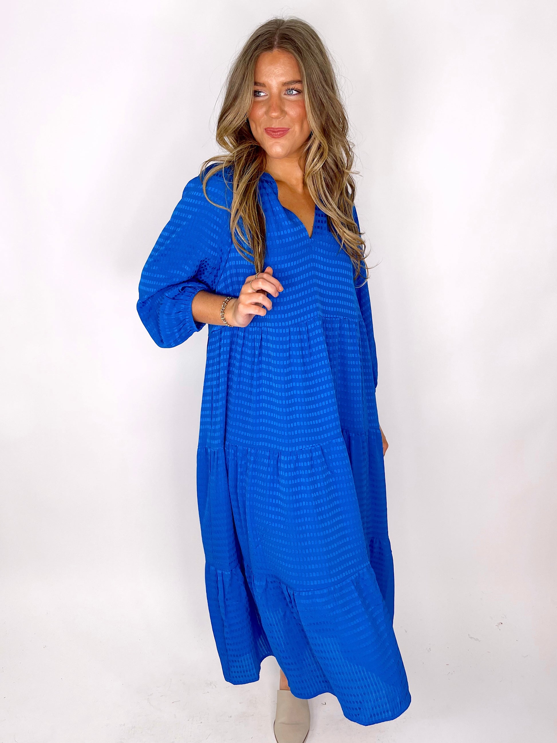 The Shannon Midi Dress-Midi Dress-Entro-The Village Shoppe, Women’s Fashion Boutique, Shop Online and In Store - Located in Muscle Shoals, AL.