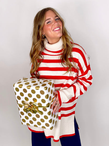 Up on the Housetop Sweater-Turtleneck-First Love-The Village Shoppe, Women’s Fashion Boutique, Shop Online and In Store - Located in Muscle Shoals, AL.