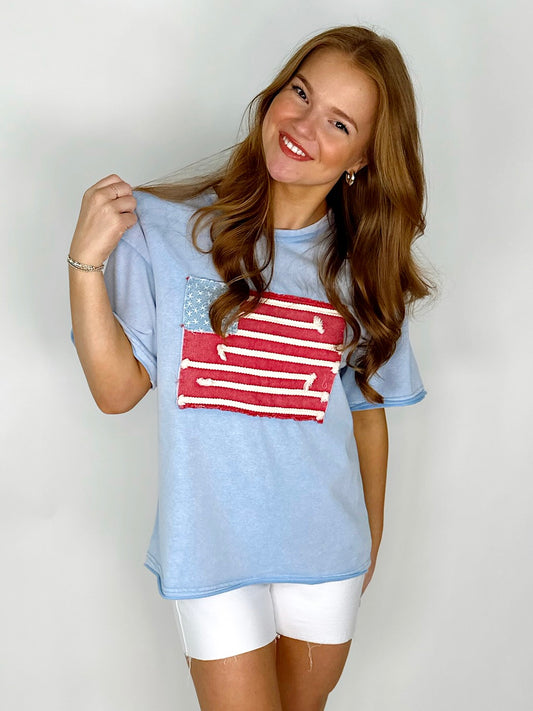 Let Freedom Ring Tee-Short Sleeves-Jodifl-The Village Shoppe, Women’s Fashion Boutique, Shop Online and In Store - Located in Muscle Shoals, AL.