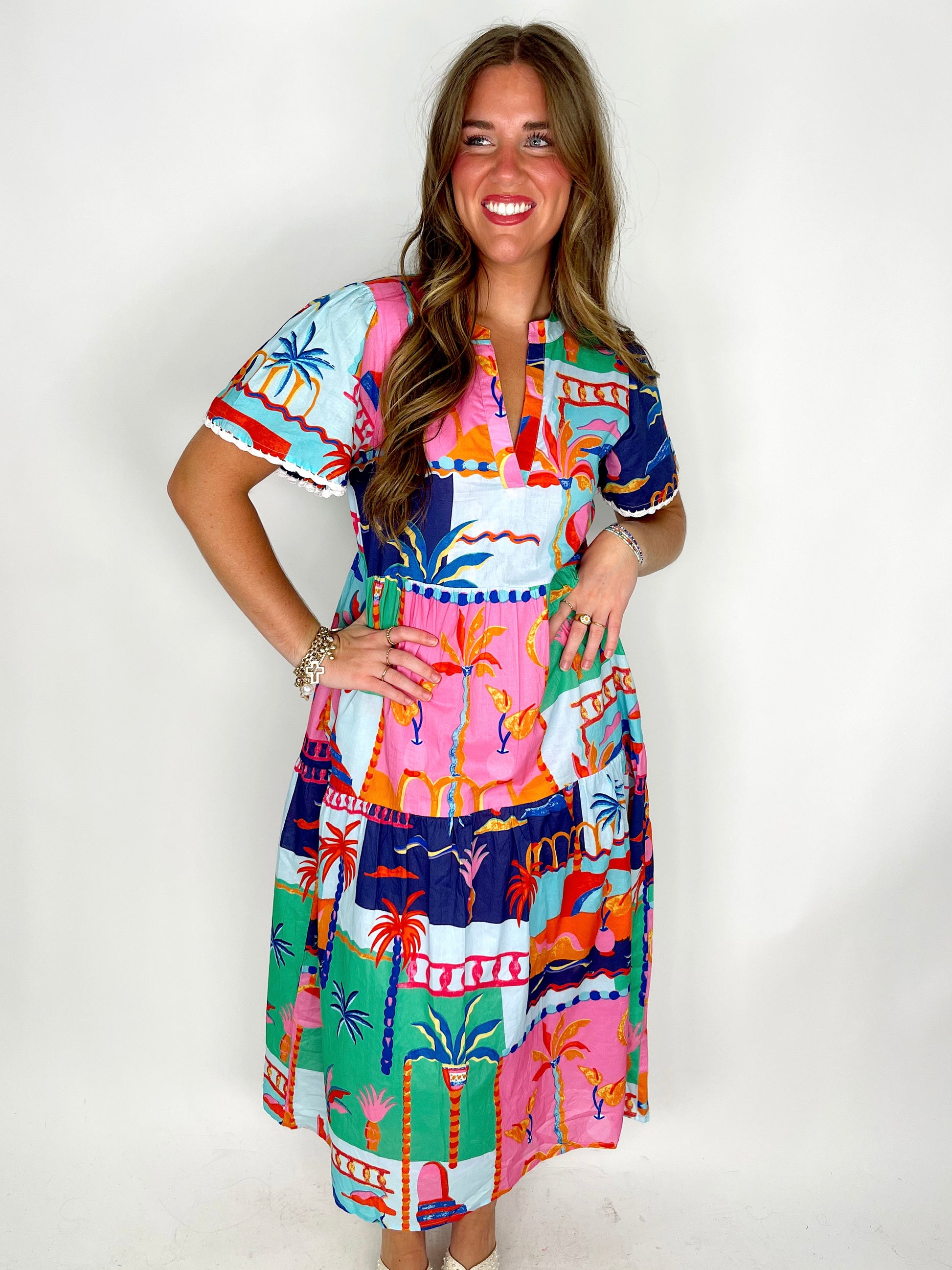 The Key West Midi Dress-Midi Dress-THML-The Village Shoppe, Women’s Fashion Boutique, Shop Online and In Store - Located in Muscle Shoals, AL.