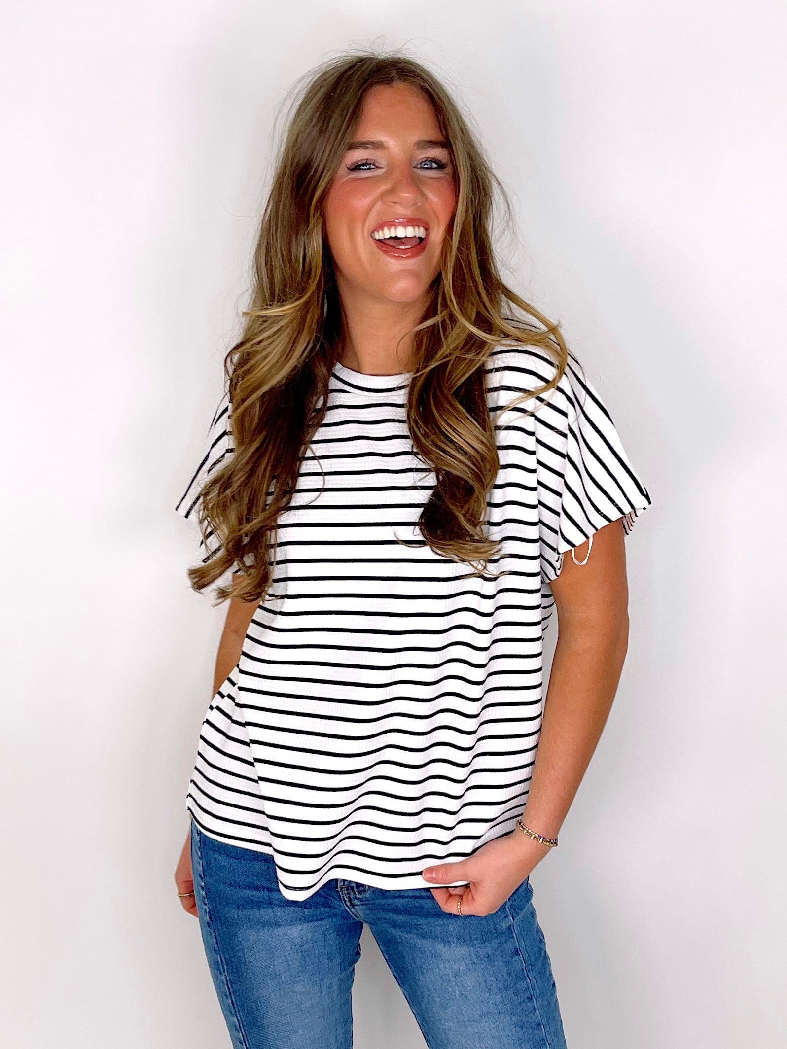 The Caitlin Top-Short Sleeves-Anniewear-The Village Shoppe, Women’s Fashion Boutique, Shop Online and In Store - Located in Muscle Shoals, AL.