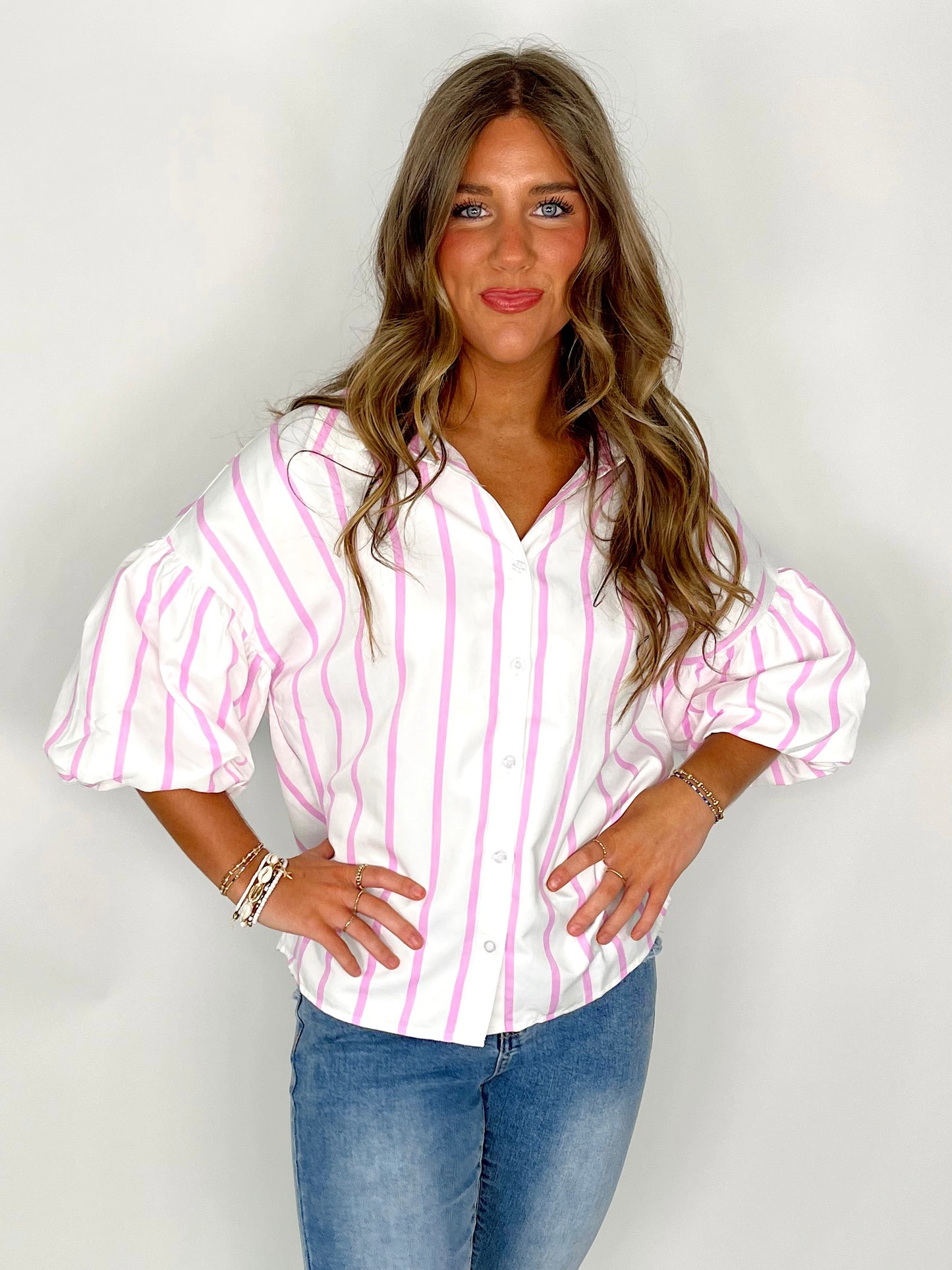 The Danielle Blouse-Blouse-BiBi-The Village Shoppe, Women’s Fashion Boutique, Shop Online and In Store - Located in Muscle Shoals, AL.