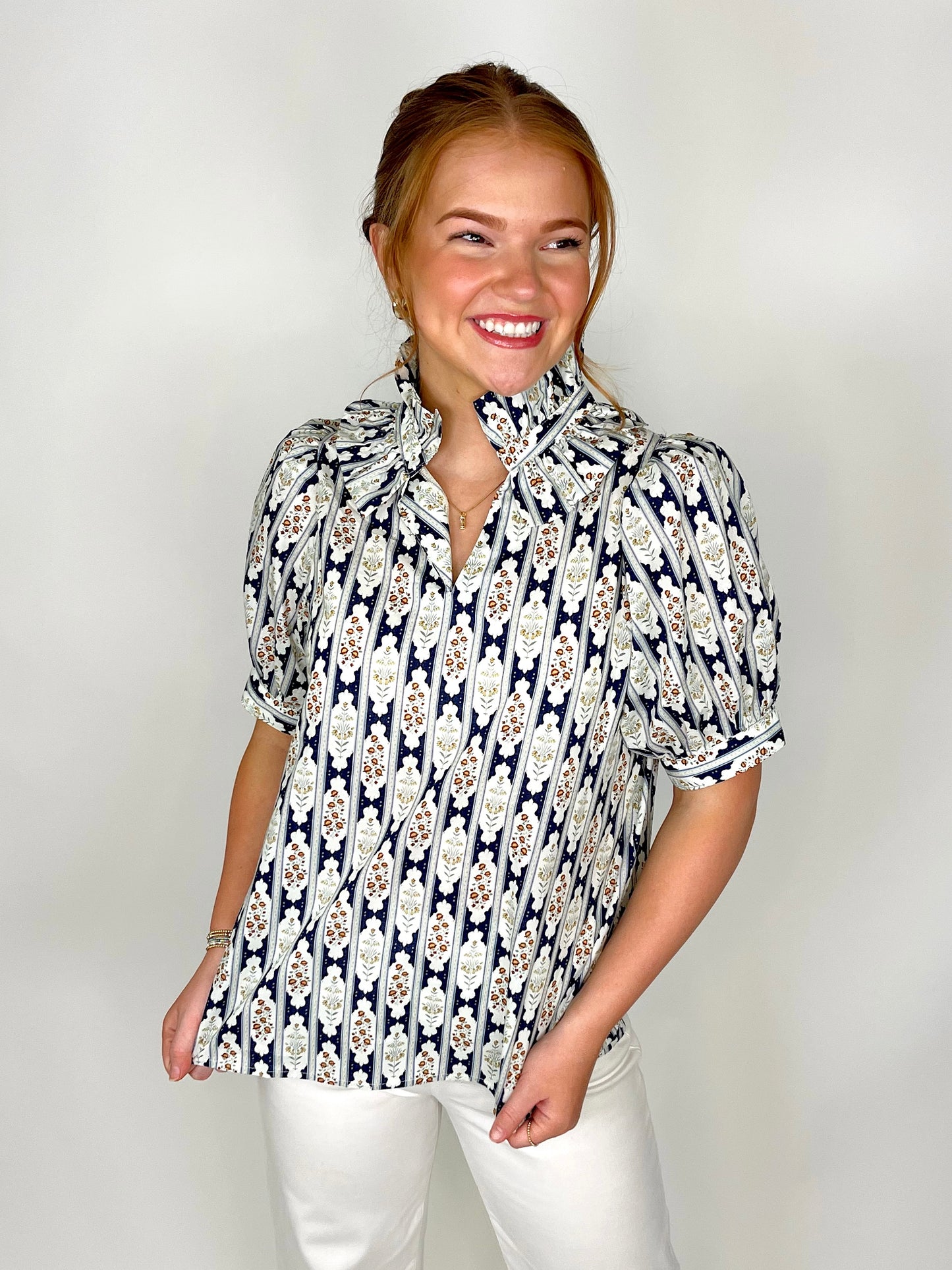 The Reese Top-Short Sleeves-Entro-The Village Shoppe, Women’s Fashion Boutique, Shop Online and In Store - Located in Muscle Shoals, AL.