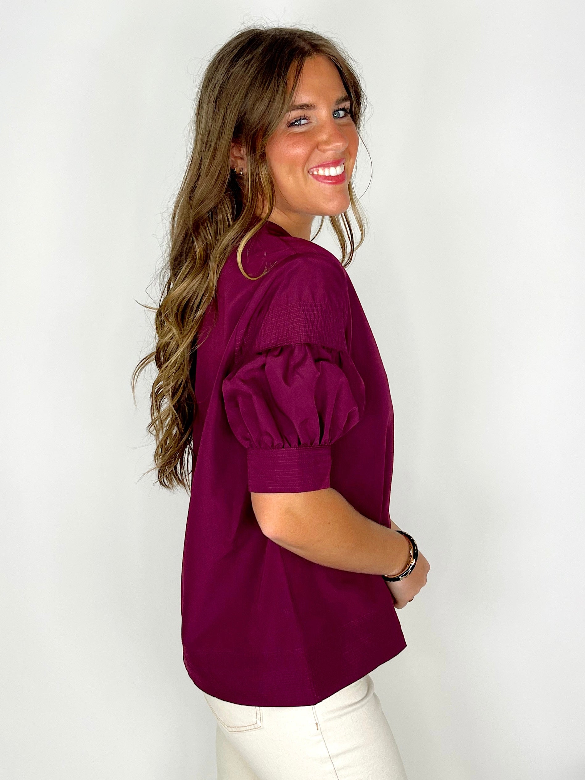 The Kylie Top-Short Sleeves-Entro-The Village Shoppe, Women’s Fashion Boutique, Shop Online and In Store - Located in Muscle Shoals, AL.