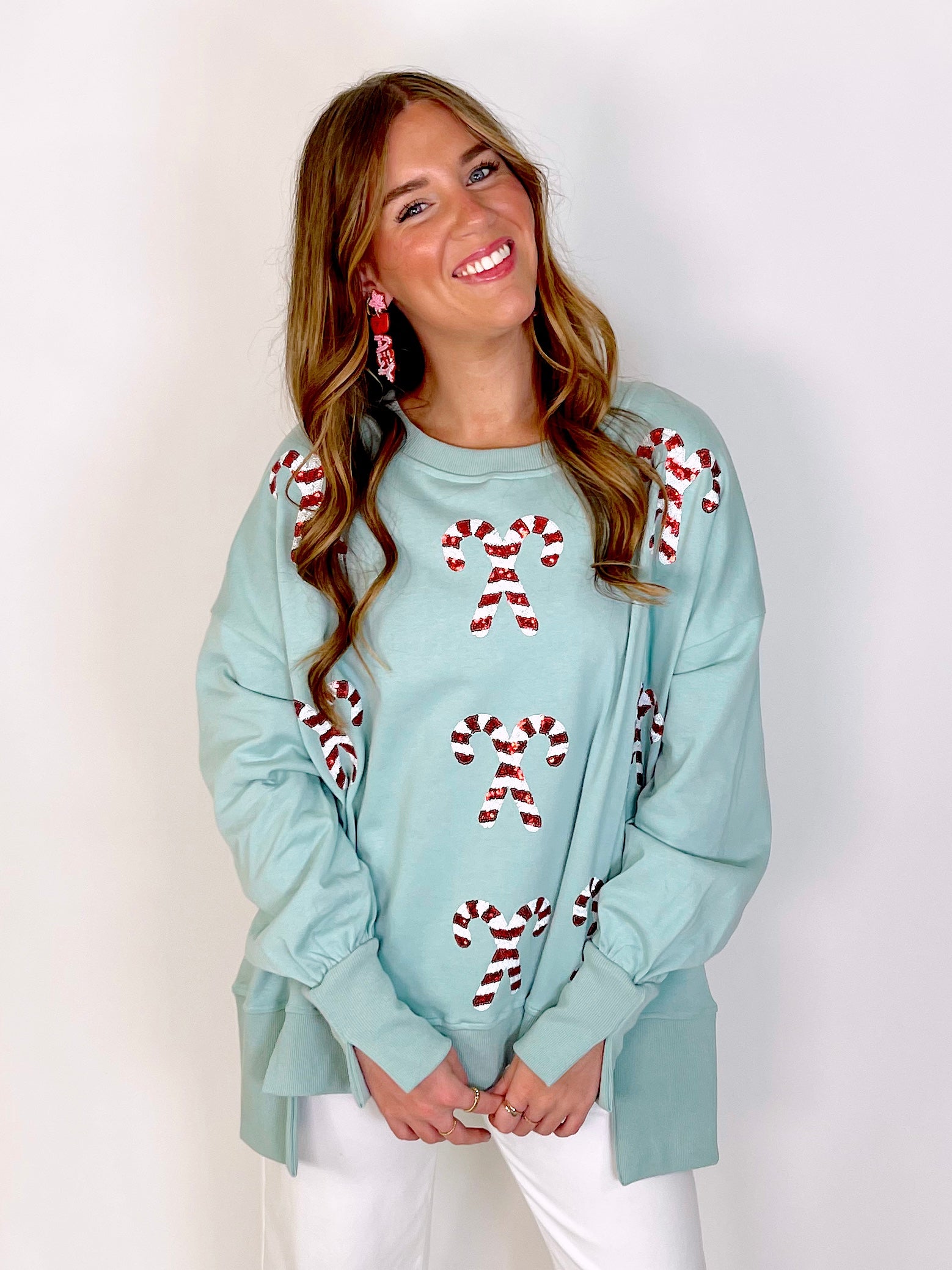 Taste of Christmas Sweatshirt-Sweatshirt-Fantastic Fawn-The Village Shoppe, Women’s Fashion Boutique, Shop Online and In Store - Located in Muscle Shoals, AL.