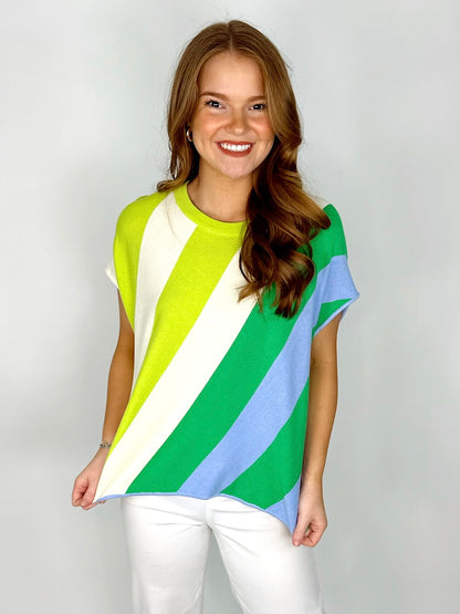 The Georgia Top-Short Sleeves-Entro-The Village Shoppe, Women’s Fashion Boutique, Shop Online and In Store - Located in Muscle Shoals, AL.