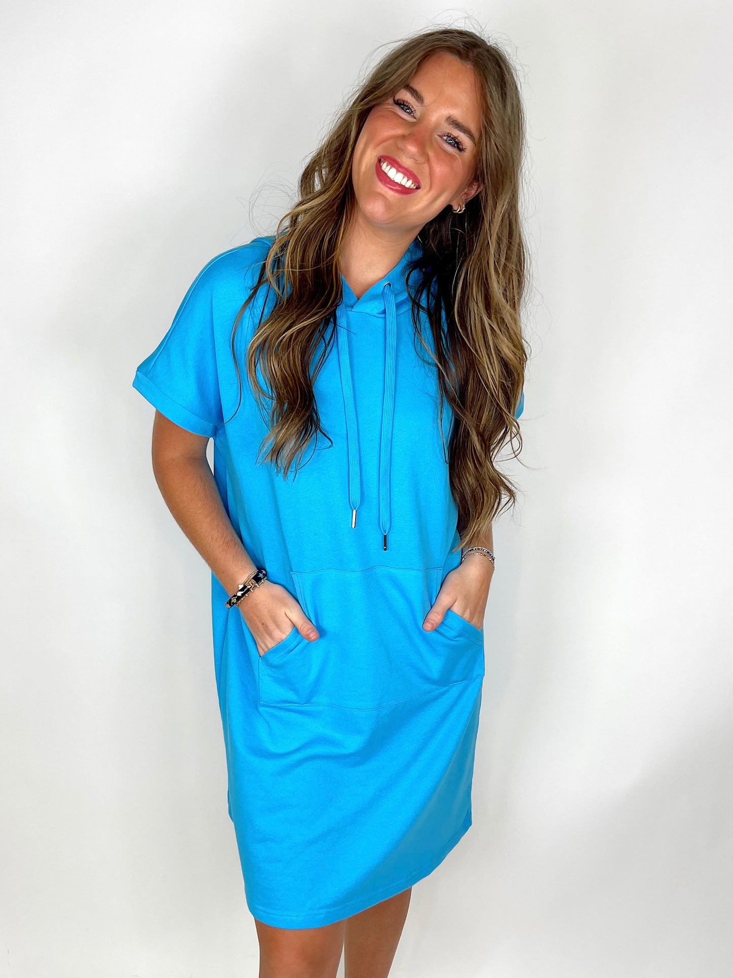 The Kay Hoodie Dress-Mini Dress-Anniewear-The Village Shoppe, Women’s Fashion Boutique, Shop Online and In Store - Located in Muscle Shoals, AL.