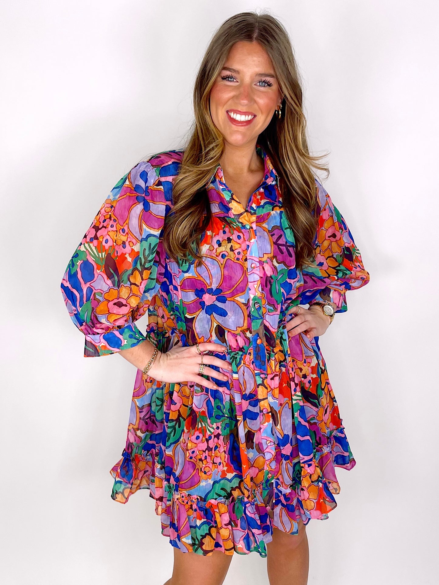 The Ronnie Dress-Mini Dress-THML-The Village Shoppe, Women’s Fashion Boutique, Shop Online and In Store - Located in Muscle Shoals, AL.