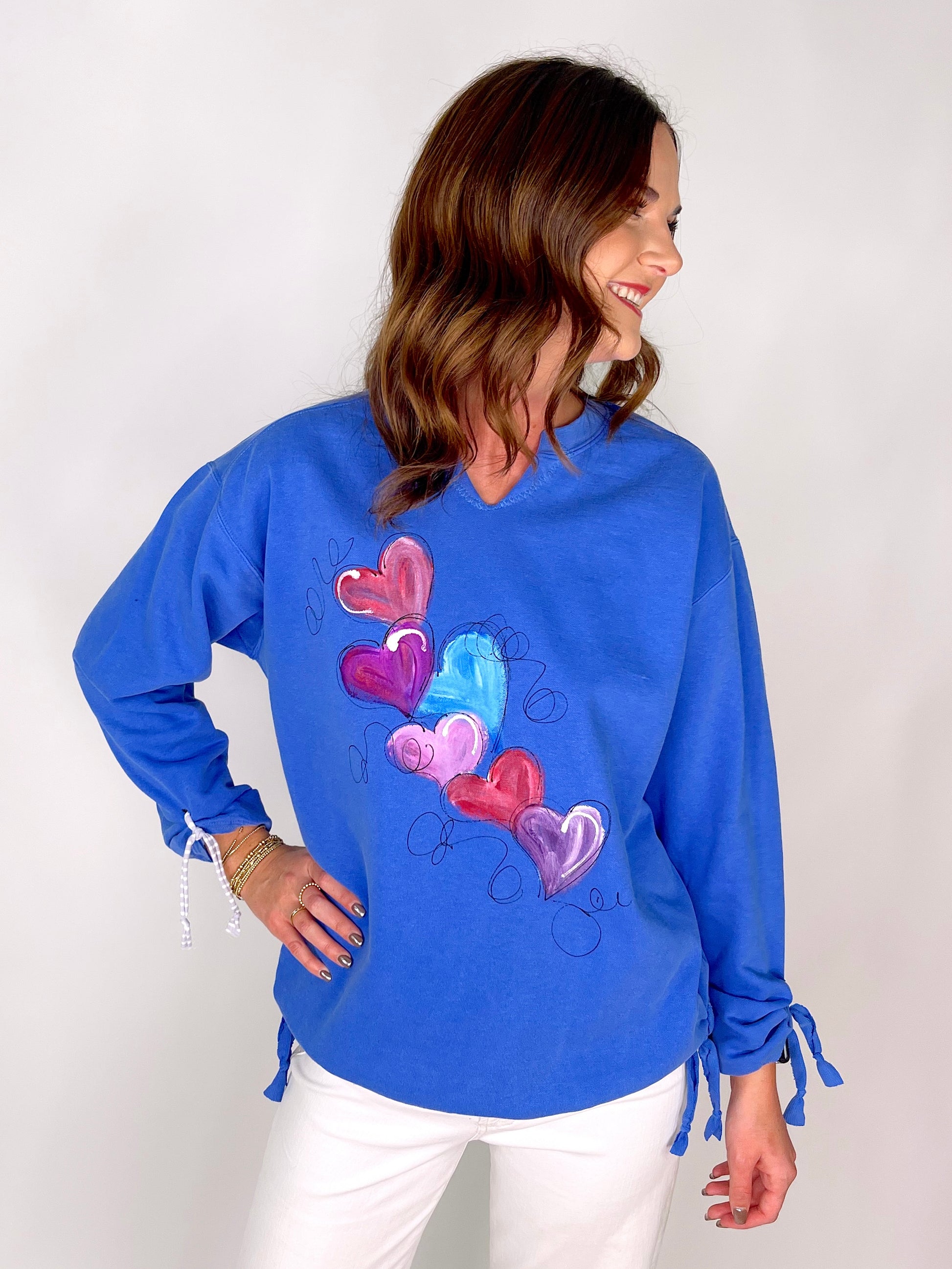 Crazy in Love Sweatshirt-Sweatshirt-Kunky's-The Village Shoppe, Women’s Fashion Boutique, Shop Online and In Store - Located in Muscle Shoals, AL.