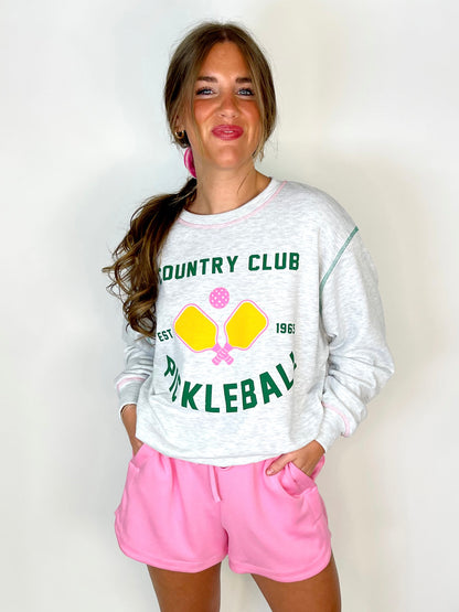 Queen of the Court Sweatshirt-Sweatshirt-Peach Love California-The Village Shoppe, Women’s Fashion Boutique, Shop Online and In Store - Located in Muscle Shoals, AL.