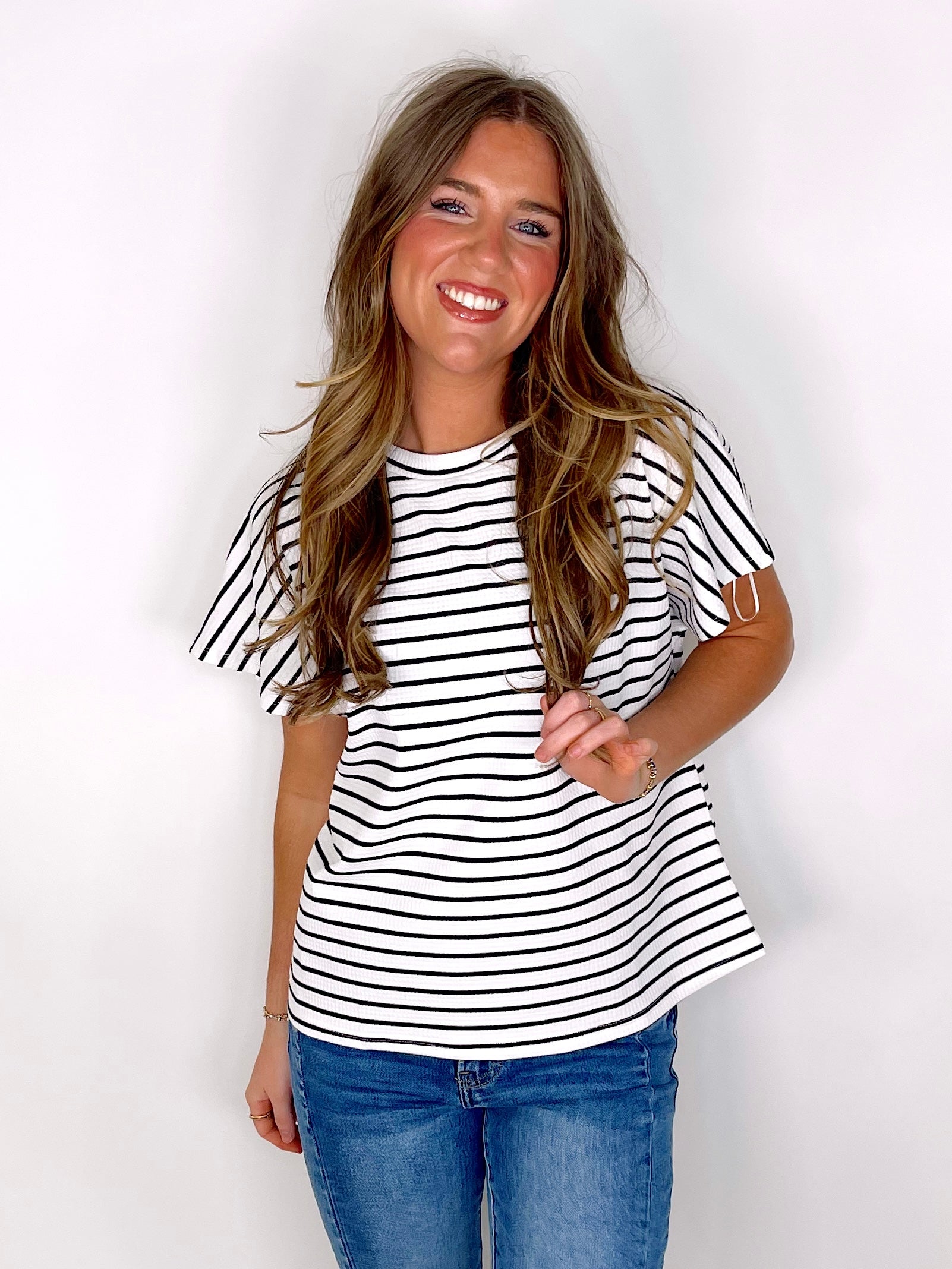 The Caitlin Top-Short Sleeves-Anniewear-The Village Shoppe, Women’s Fashion Boutique, Shop Online and In Store - Located in Muscle Shoals, AL.