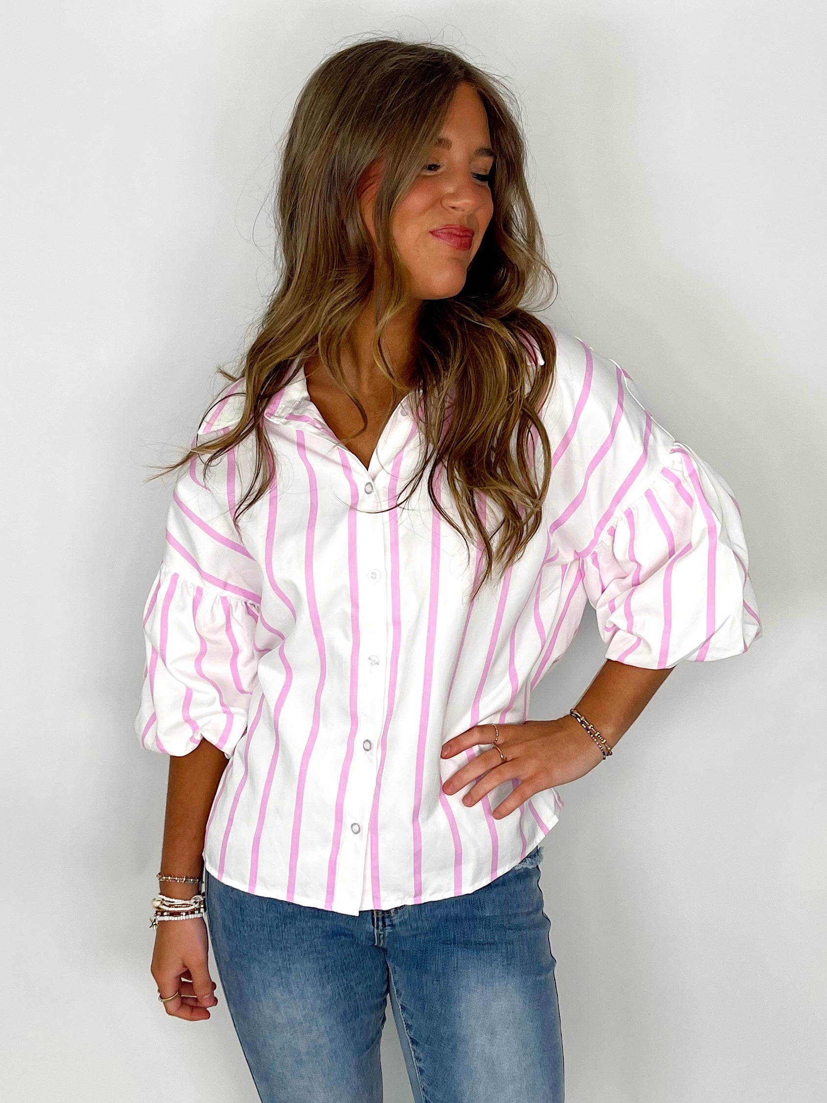 The Danielle Blouse-Blouse-BiBi-The Village Shoppe, Women’s Fashion Boutique, Shop Online and In Store - Located in Muscle Shoals, AL.