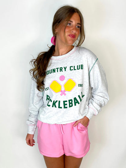 Queen of the Court Sweatshirt-Sweatshirt-Peach Love California-The Village Shoppe, Women’s Fashion Boutique, Shop Online and In Store - Located in Muscle Shoals, AL.