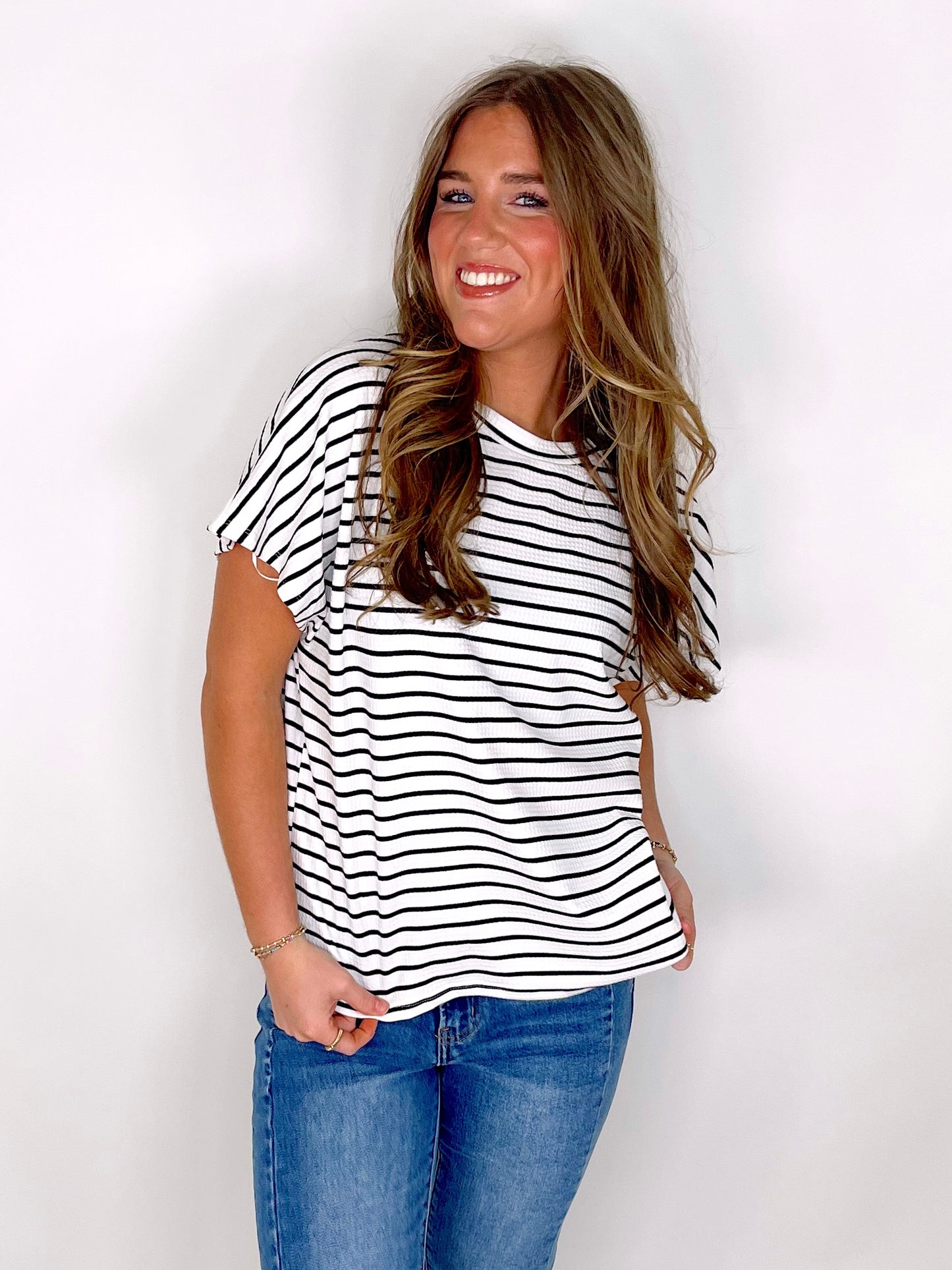 The Caitlin Top-Short Sleeves-Anniewear-The Village Shoppe, Women’s Fashion Boutique, Shop Online and In Store - Located in Muscle Shoals, AL.